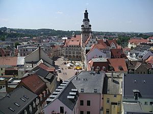View on the old town