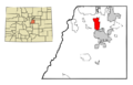 Douglas County Colorado Incorporated and Unincorporated areas Castle Pines Highlighted