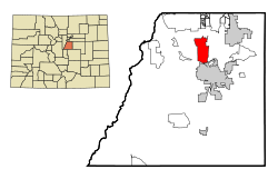 Location in Douglas County and the State of Colorado