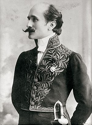 Rostand in the uniform of the Académie française, 1905