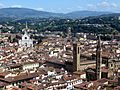 Firenze - Badia, bargello e Santa Croce da Campanile di giotto