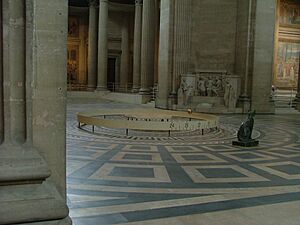 Foucault pendulum pantheon paris 2006