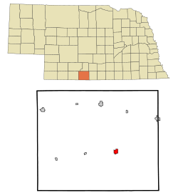 Location of Beaver City, Nebraska