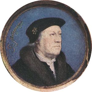 George Neville, Lord Abergavenny (miniature) by Hans Holbein the Younger