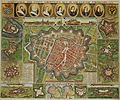 Groningen (afbeeldinge der stadt Groningen met omliggende fortressen) - Haubois, 1652