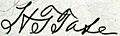 Harold Theodore Tate (Engraved Signature)
