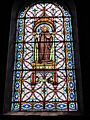 Haspres (Nord, Fr) église, vitrail Saint Achaire