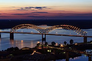 I40 Bridge, West Memphis, Arkansas Skyline