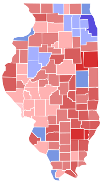 Illinois Governor Election Results by County, 2018