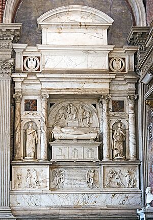 Interior of Santi Giovanni e Paolo (Venice) - Monument to Giovanni Mocenigo