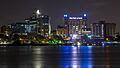 Kolkata skyline at night
