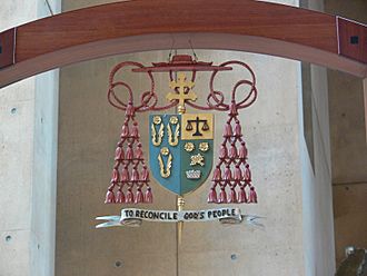 LA Cathedral cathedra coat of arms