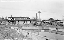 La Jolla Colony, south of Placentia, after the flood of March 3, 1938