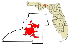 Location within Leon County and the state of Florida