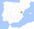 Location map Taifa of Alpuente
