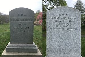 Lola Montez grave headstone