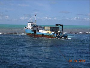 MV Casitas aground on Pearl and Hermes
