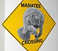 Manatee Crossing Sign