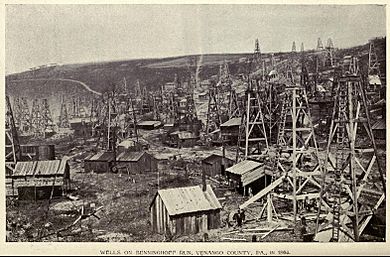 McLaurin(1902) pic.088 Oil Rush in Venango County, PA, in 1866