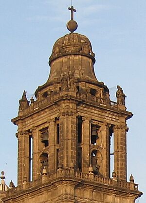 Mexico City Cathedral bell tower