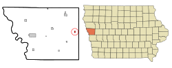 Location of Ute, Iowa