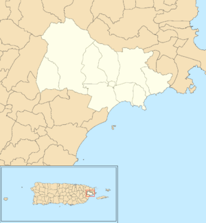 Naguabo, Puerto Rico locator map