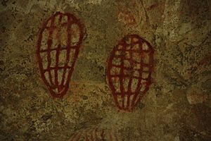 Ngaro cave painting--turtlelike--IMG 1571