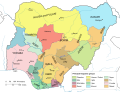 Nigeria linguistical map 1979