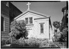 October 2, 1960 FRONT ELEVATION - Holy Cross Parish Hall, Eddy Street (moved from Market and Second Streets), San Francisco, San Francisco County, CA HABS CAL,38-SANFRA,76-3.tif