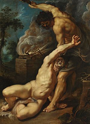 Peter Paul Rubens - Cain slaying Abel (Courtauld Institute)