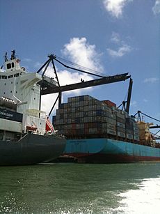 Port of Miami container ship