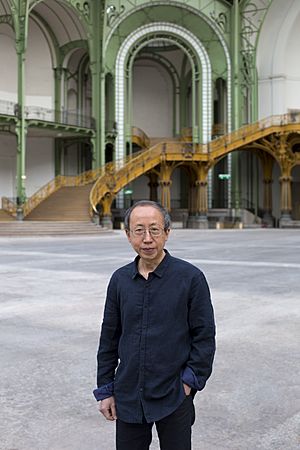 Portrait Huang Yong Ping, Monumenta 2016, Grand Palais, Paris - Photo. Fabrice Seixas