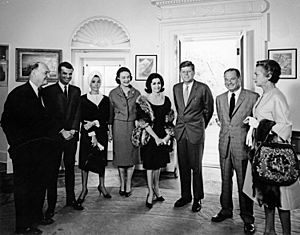 President John F. Kennedy with Democratic Party Fundraisers JFKWHP-AR8252-B