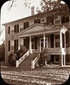 Prestwould, Clarksville vicinity, Mecklenburg County, Virginia. Pedimented entrance