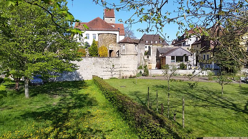 Remnants of western-southern town walls.