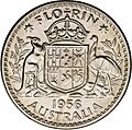 Reverse of Queen Elizabeth II Australian Flroin