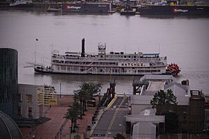 Riverboat Natchez off the foot of Canal Street