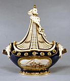 Sèvres Porcelain Manufactory - Potpourri Vase (Vase potpourri à vaisseau) - Walters 48559