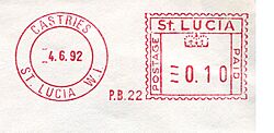 Saint Lucia stamp type 2