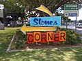 Stones Corner sign, corner Logan Road and Montague Road, 2015