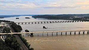 Susquehanna River from above the Breezyview Gazebo in Chickies Rock County Park