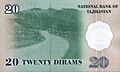 TajikistanPNew-20Dirams-1999 b