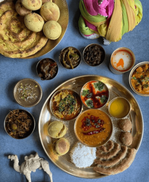 The delicious Rajasthani food