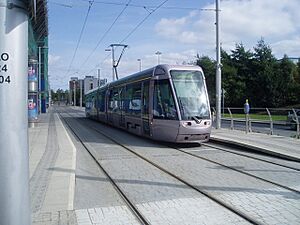 Tram at Tallaght - geograph.org.uk - 125222