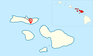 USA Hawaii Maui County Kamalo inset