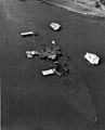 USS Arizona (BB-39) wreck in the 1950s