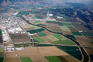 Watsonville California aerial view