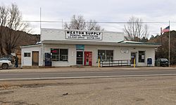 Weston Supply and U.S. Post Office in Weston.