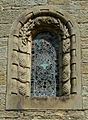 Wreay Church - window surround with shells and pine cones - geograph.org.uk - 561740