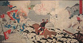 Yōshū Chikanobu Occupation of Pyongyang by our Troops